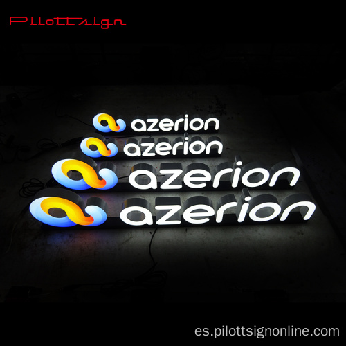 Logotipo de mercado de mercado Luz de publicidad LED personalizada